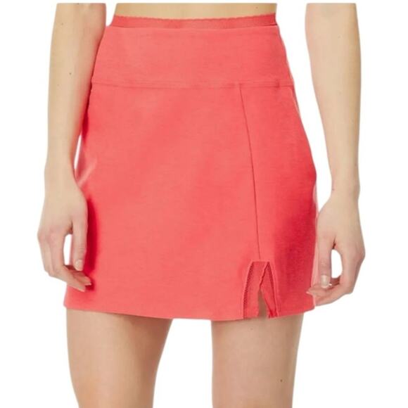 NWOT Beyond Yoga Spacedye Allure Skirt Red Ash Heather – Sz L - Picture 1 of 7